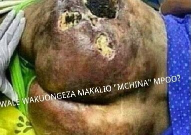 mwanamke aoza makalio  kwa mchina