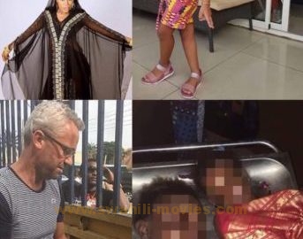 Oyinbo Husband Of Nigerian Artiste, Alizee Who Killed Her And Her Child Pictured In Handcuffs As Investigation Continues